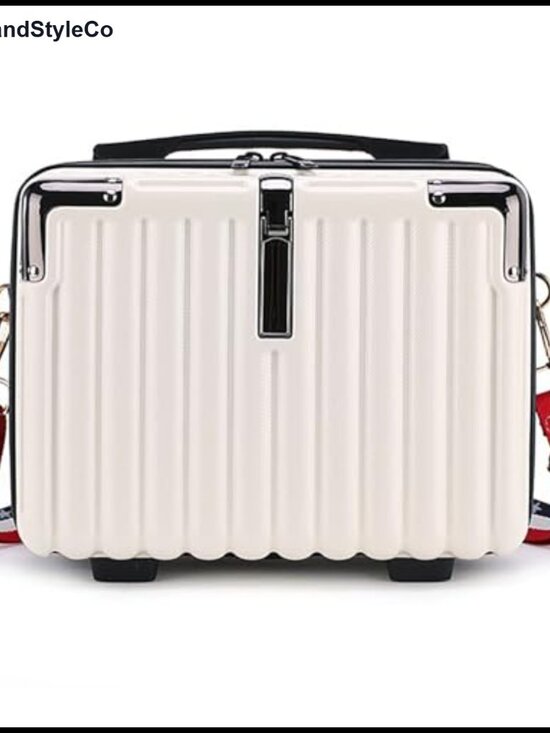 Handbags - Hard Shell Mini Suitcase Makeup Case ABS Waterproof Travel Organizer with